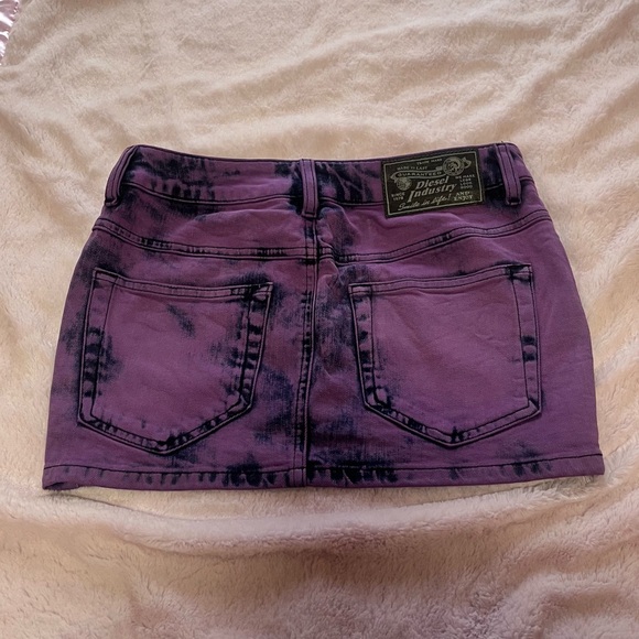 Authentic Diesel Acid Purple & Black Mini Skirt - Picture 3 of 6